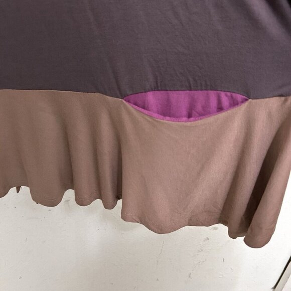 LOGO Lori Goldstein A272836 Open Front Colorblock Cardigan Contrast Pockets XL - Picture 5 of 12